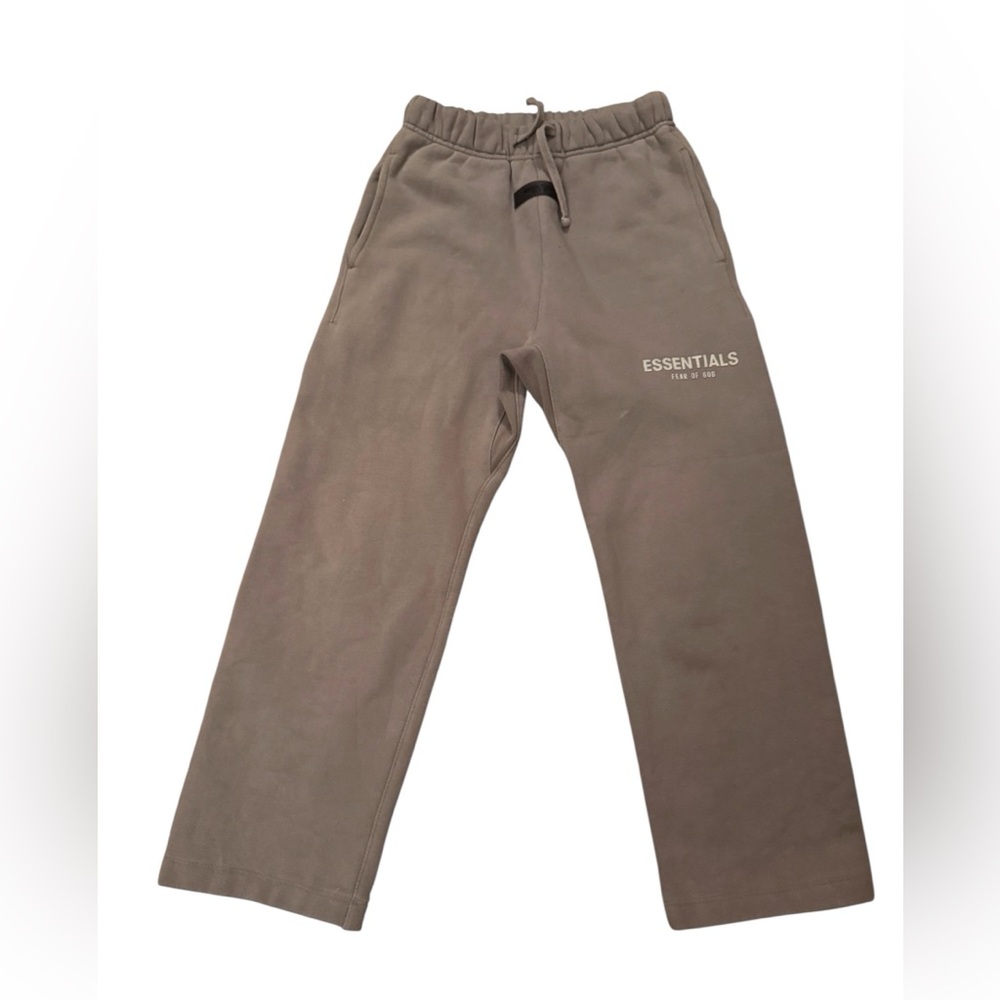 Fear Of God Essentials Kids Relaxed Sweatpants Youth Size 10 Tan Loungewear - Picture 2 of 9